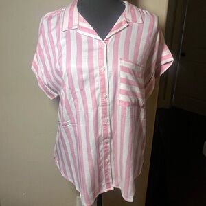 Alex & Jordan Striped Shirt size M